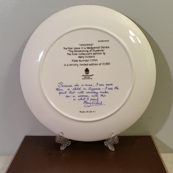 Wedgwood Bone China Plate "Innocence" Wedgwood - Picture 3 of 10